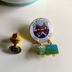 Two Vintage Olympic pins 1984 & 1988